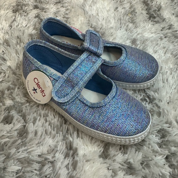 Cienta Sparkling Blue Kids Sneakers - Picture 6 of 6